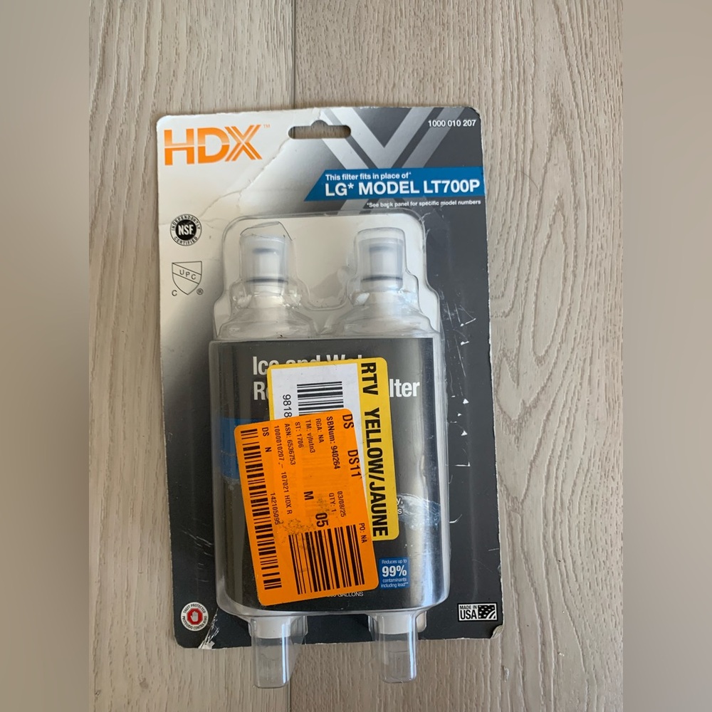 HDX FML-3 Premium Refrigerator Water Filter Replacement Fits LG LT700P (2-Pack)